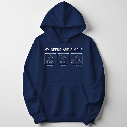Simple Needs Dogs Unisex Hoodie - Wild Spirit