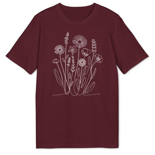 Sonniger Blumengruß Bio T-Shirt - Wild Spirit
