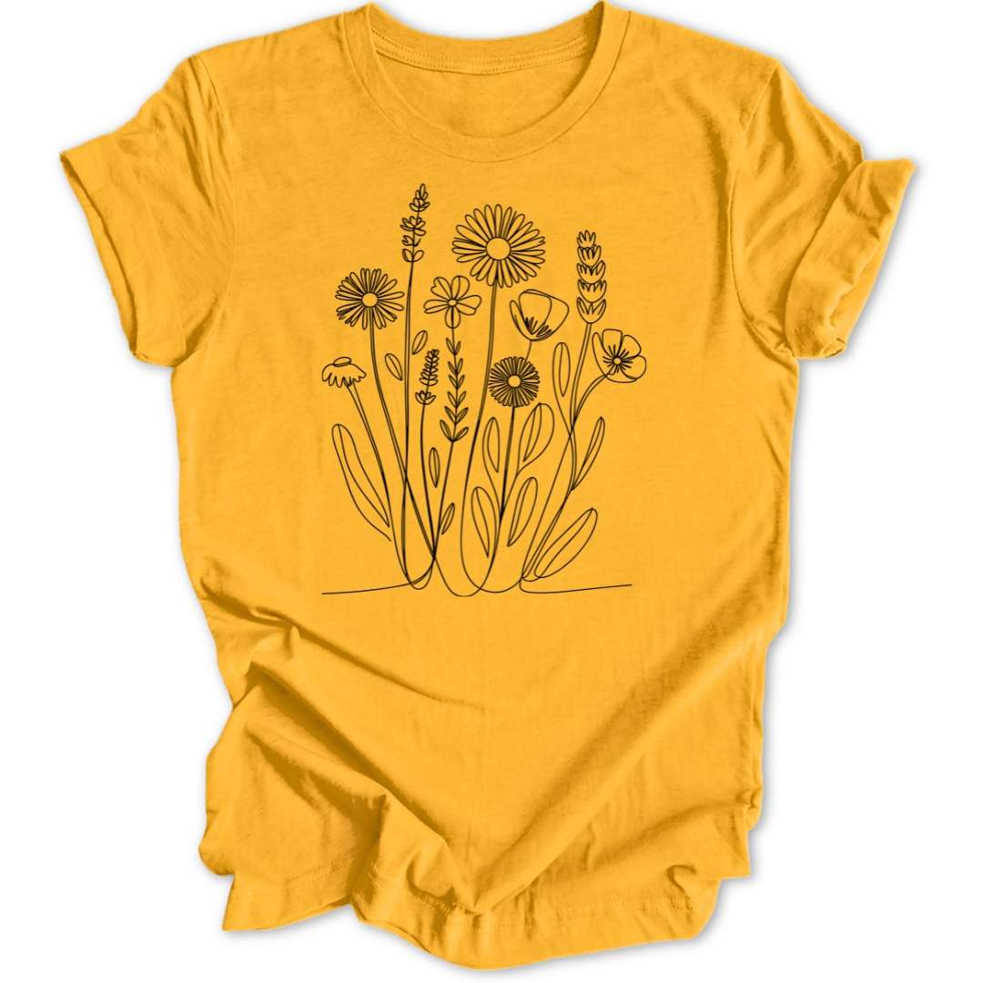 Sonniger Blumengruß Unisex T-Shirt - Wild Spirit