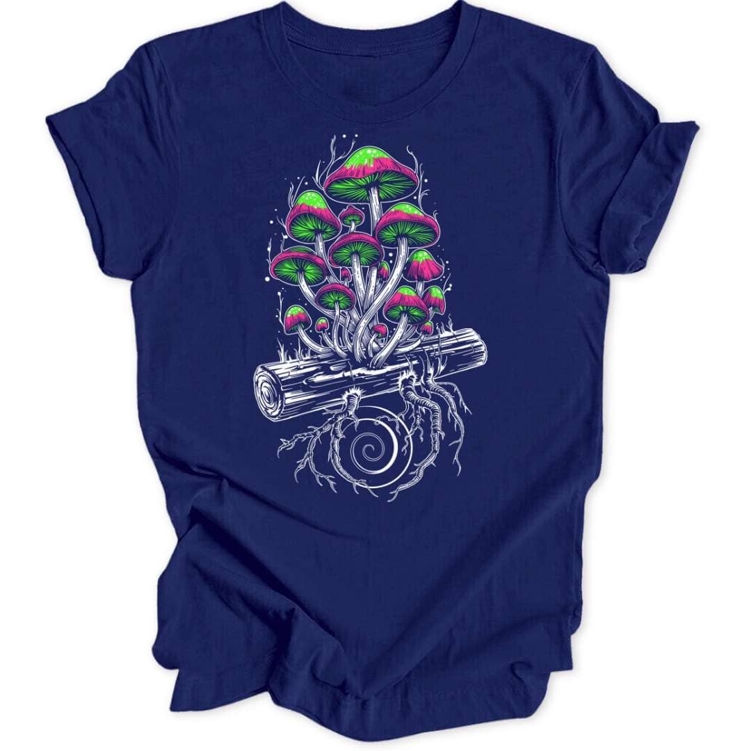 Spiraling Mushrooms Unisex T-Shirt - Wild Spirit