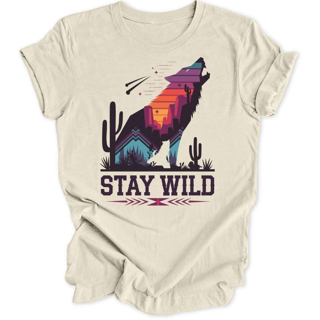 Stay Wild Wolf Unisex T-Shirt - Wild Spirit