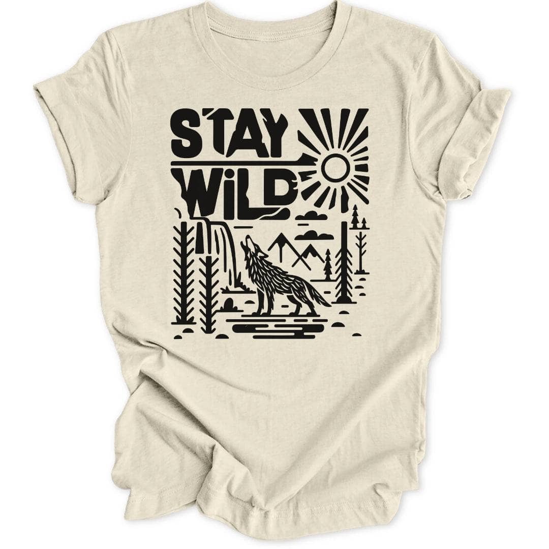 Stay Wild Wolf Unisex T-Shirt - Wild Spirit