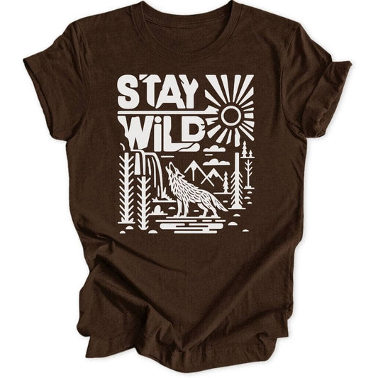 Stay Wild Wolf Unisex T-Shirt - Wild Spirit
