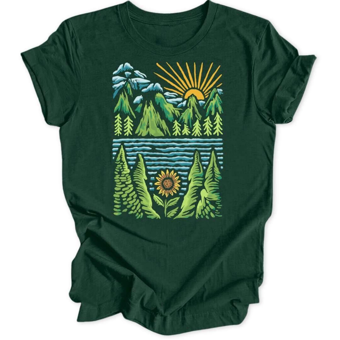 Sunny Lake Unisex T-Shirt - Wild Spirit