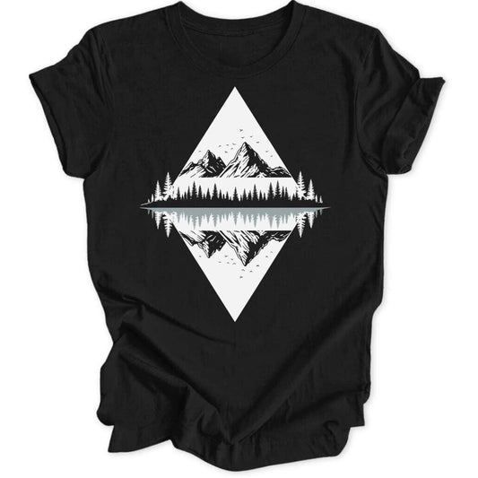 Symmetrical Mountain Unisex T-Shirt - Wild Spirit