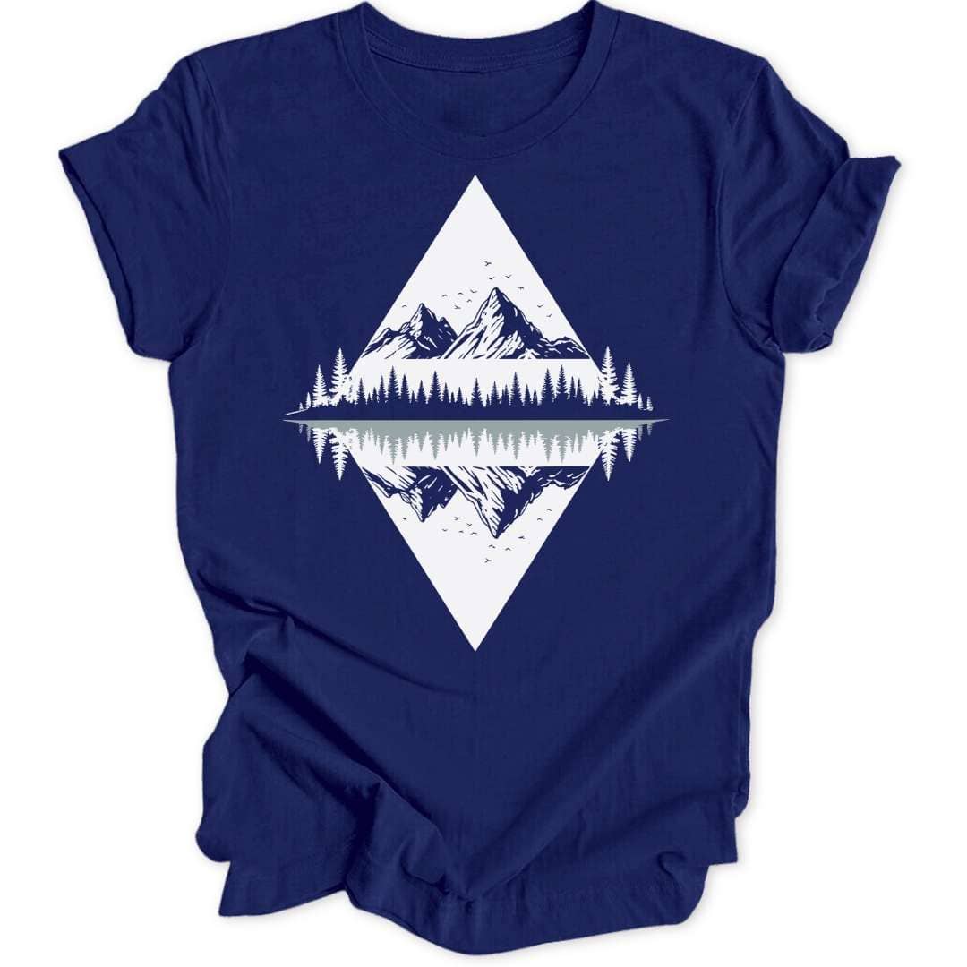 Symmetrical Mountain Unisex T-Shirt - Wild Spirit
