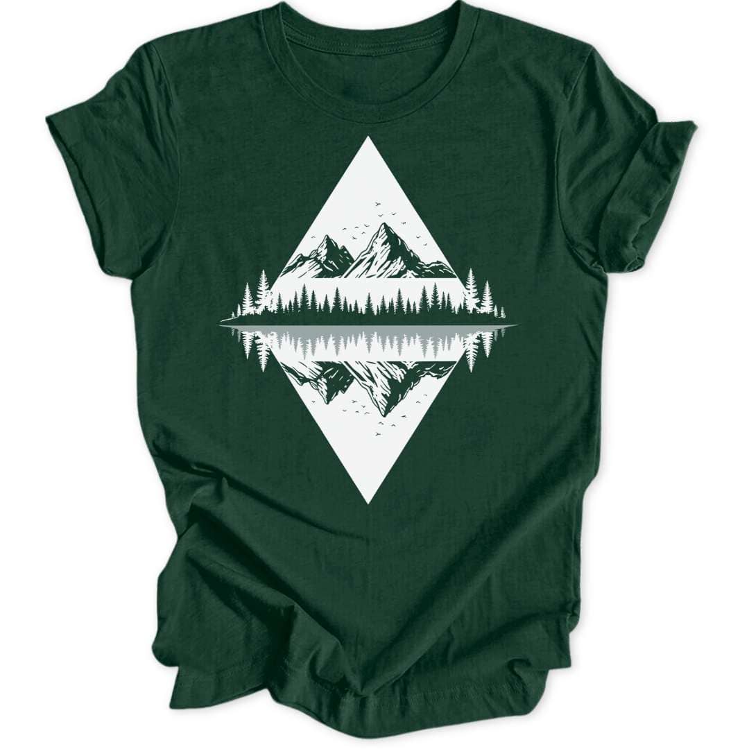 Symmetrical Mountain Unisex T-Shirt - Wild Spirit