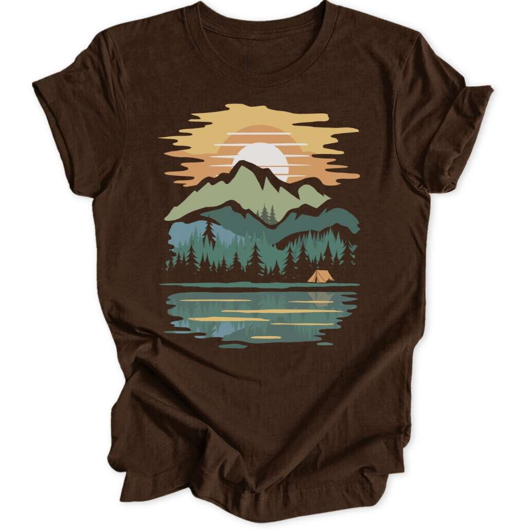 Tent In Nature T-Shirt T-Shirt Braun / S