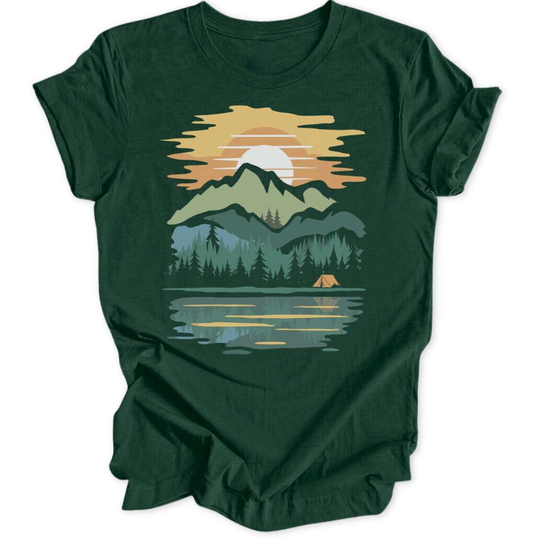 Tent In Nature T-Shirt T-Shirt Waldgrün / S