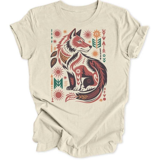 Tribal Wolf Unisex T-Shirt - Wild Spirit