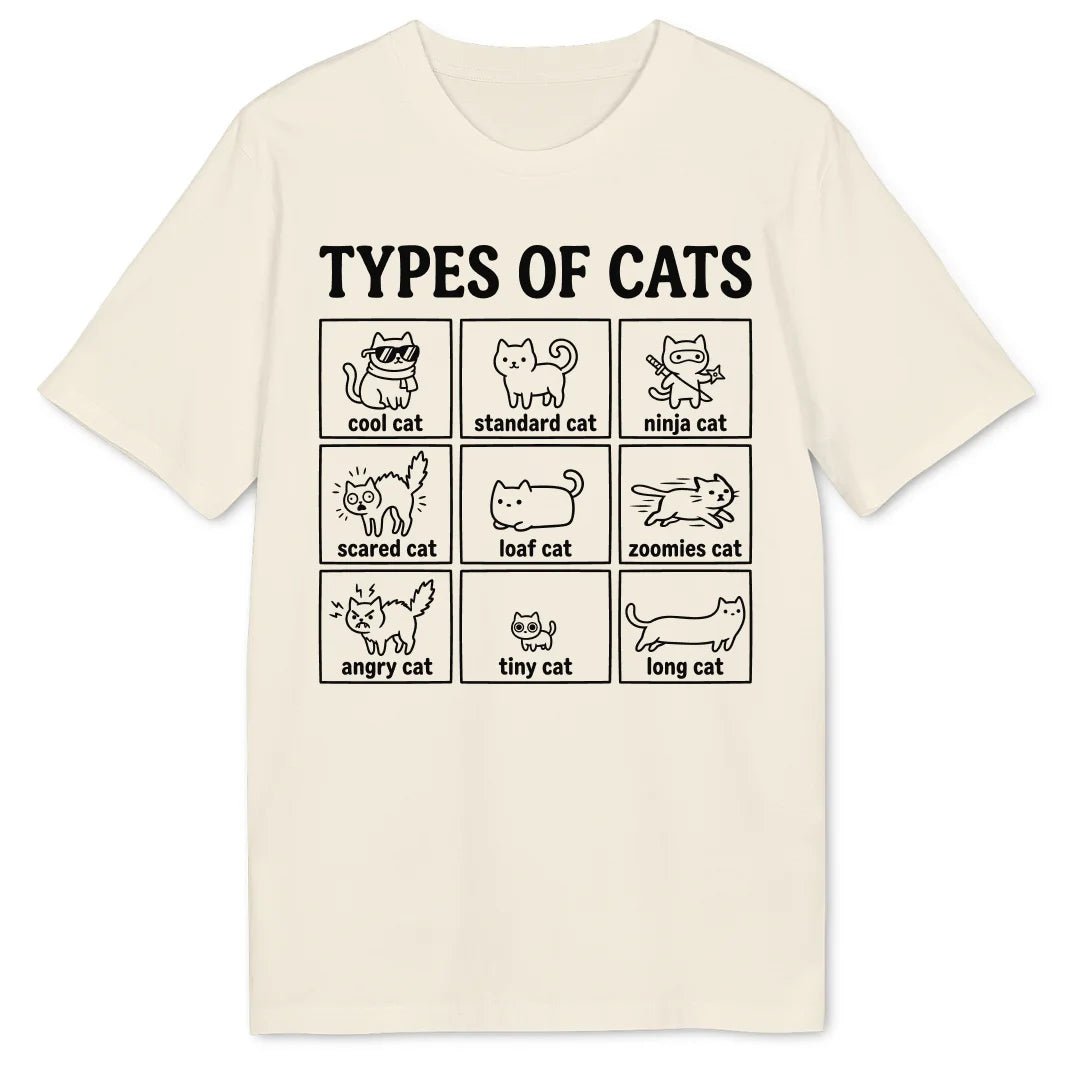Types of Cats II Bio T-Shirt - Wild Spirit