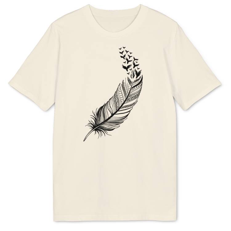 Vogelfeder Bio T-Shirt - Wild Spirit