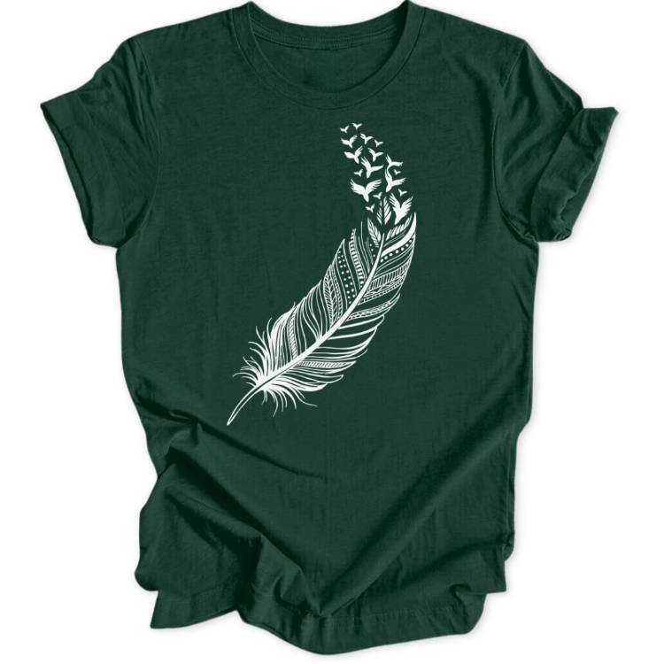 Vogelfeder Unisex T-Shirt - Wild Spirit