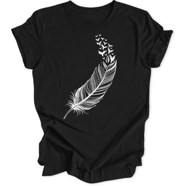 Vogelfeder Unisex T-Shirt - Wild Spirit