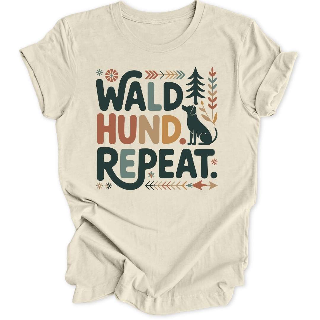 Wald Hund Repeat Unisex T-Shirt - Wild Spirit