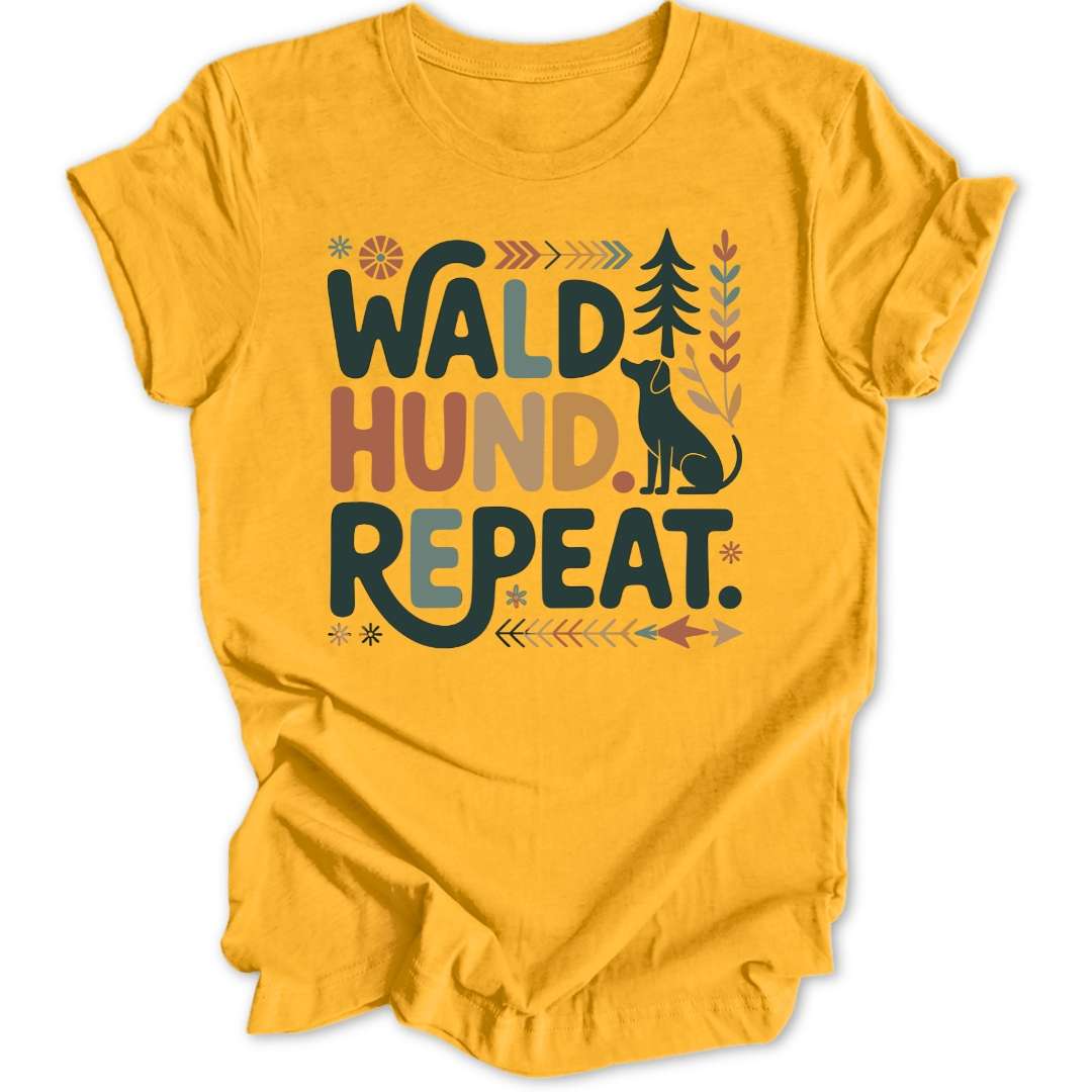 Wald Hund Repeat Unisex T-Shirt - Wild Spirit