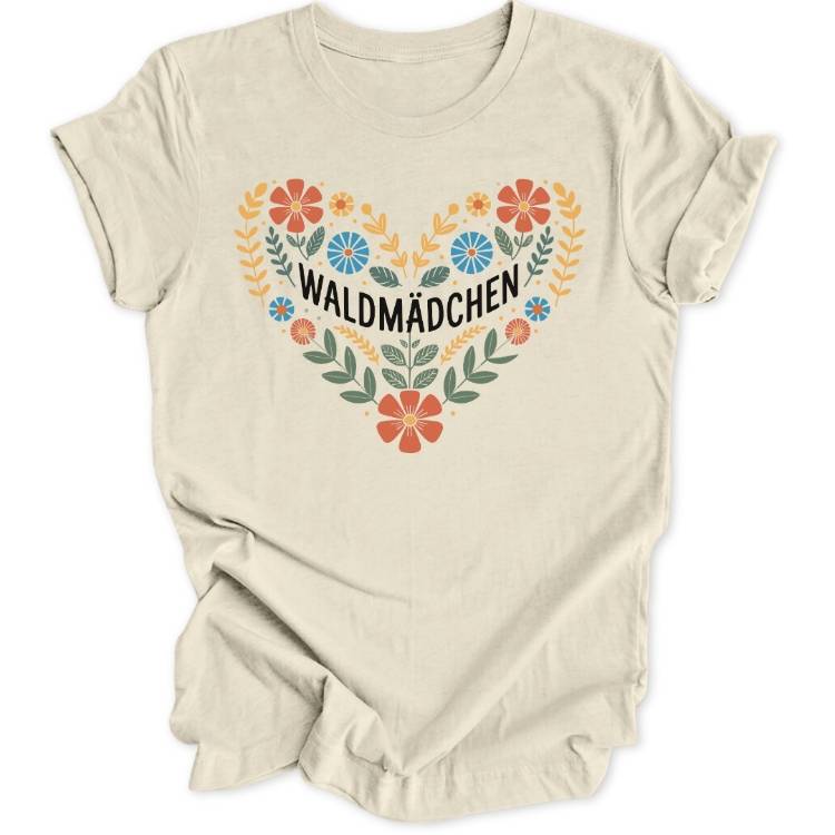 Waldmädchen Herz Unisex T-Shirt - Wild Spirit
