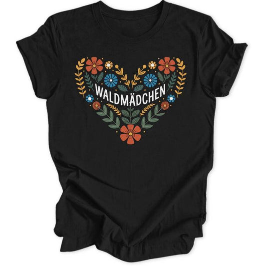 Waldmädchen Herz Unisex T-Shirt - Wild Spirit
