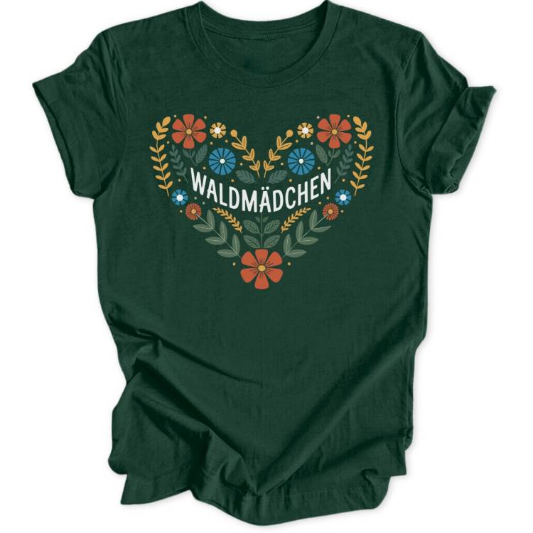 Waldmädchen Herz Unisex T-Shirt - Wild Spirit