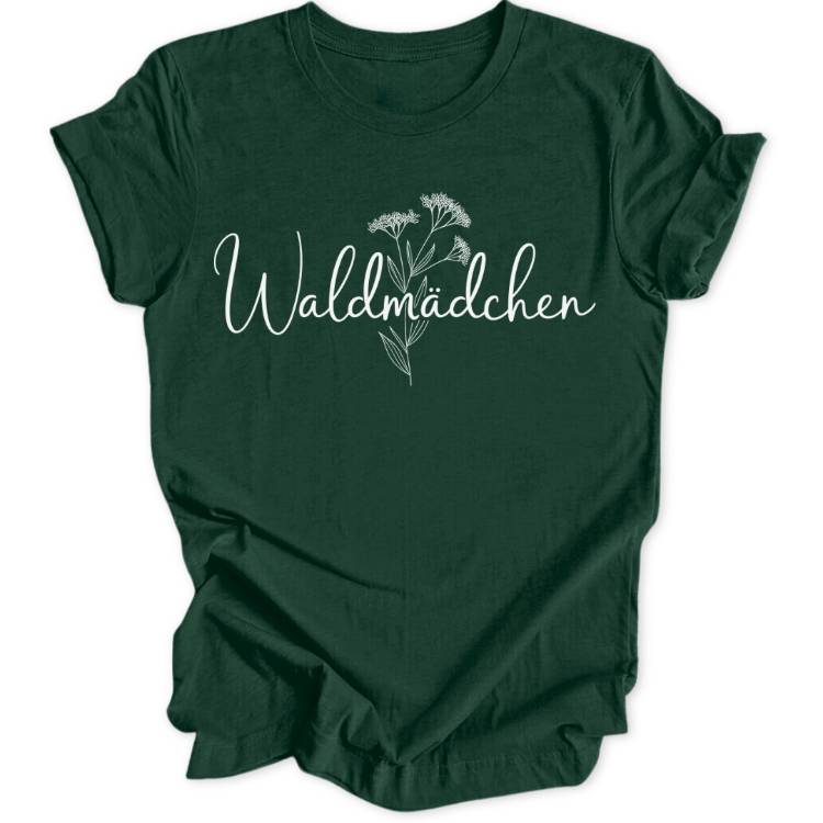 Waldmädchen Lineart Unisex T-Shirt - Wild Spirit