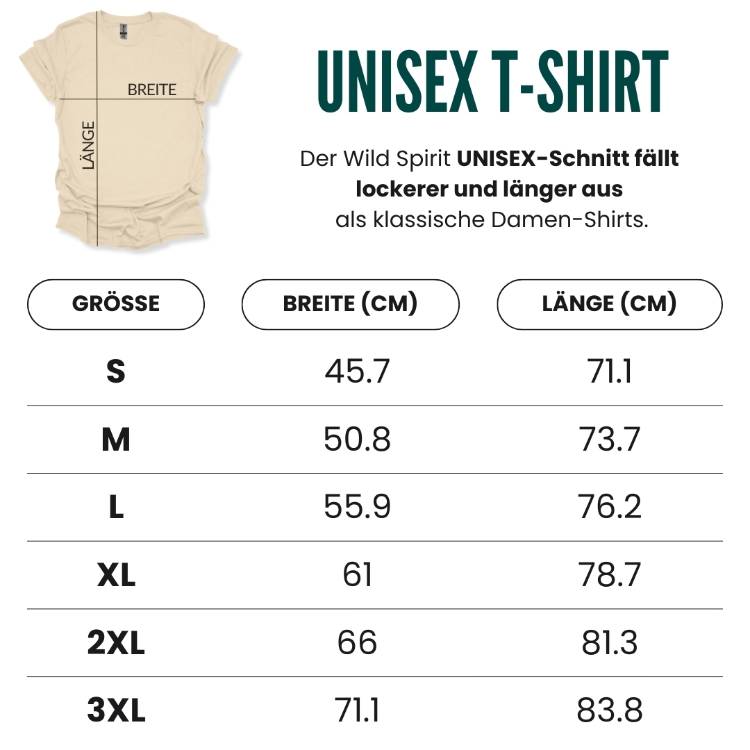 Waldmädchen Lineart Unisex T-Shirt - Wild Spirit