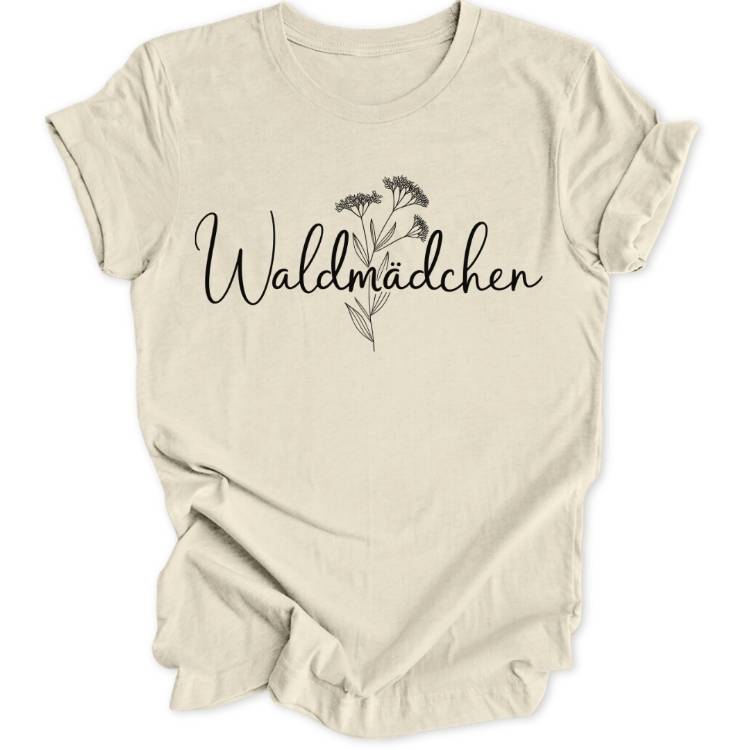 Waldmädchen Lineart Unisex T-Shirt - Wild Spirit