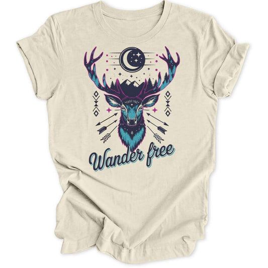 Wander Free Hirsch Unisex T-Shirt - Wild Spirit