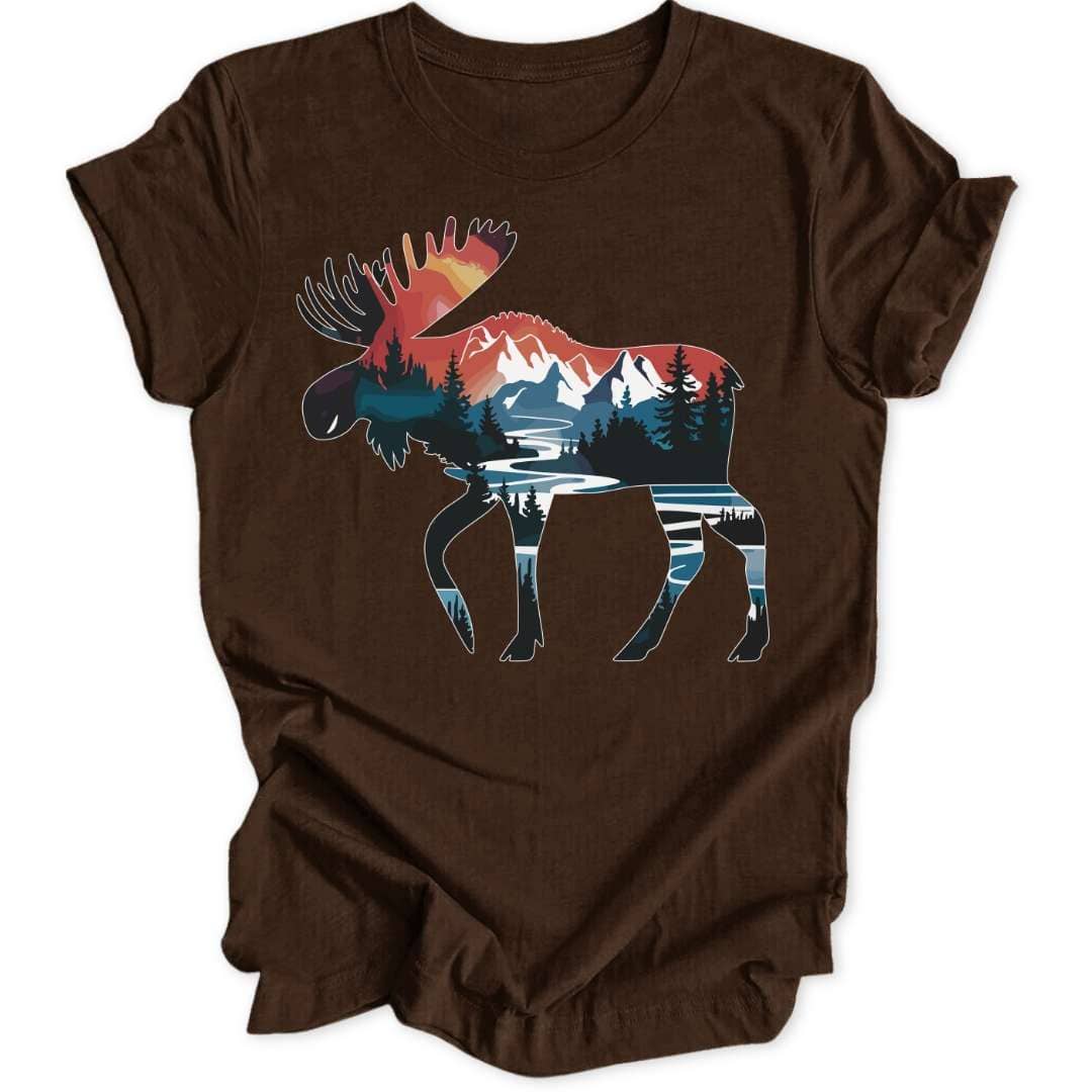 Watercolor Moose Unisex T-Shirt - Wild Spirit