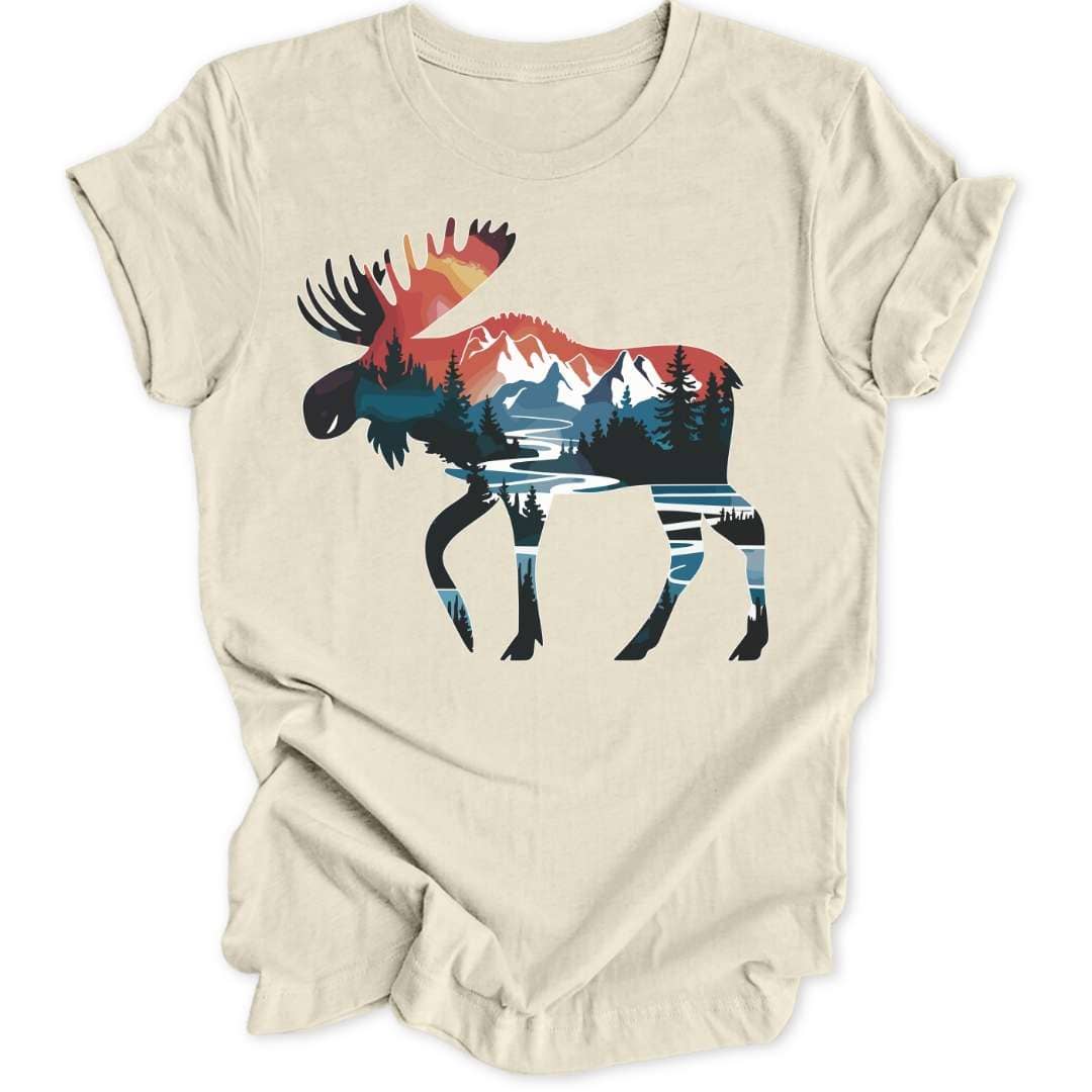 Watercolor Moose Unisex T-Shirt - Wild Spirit