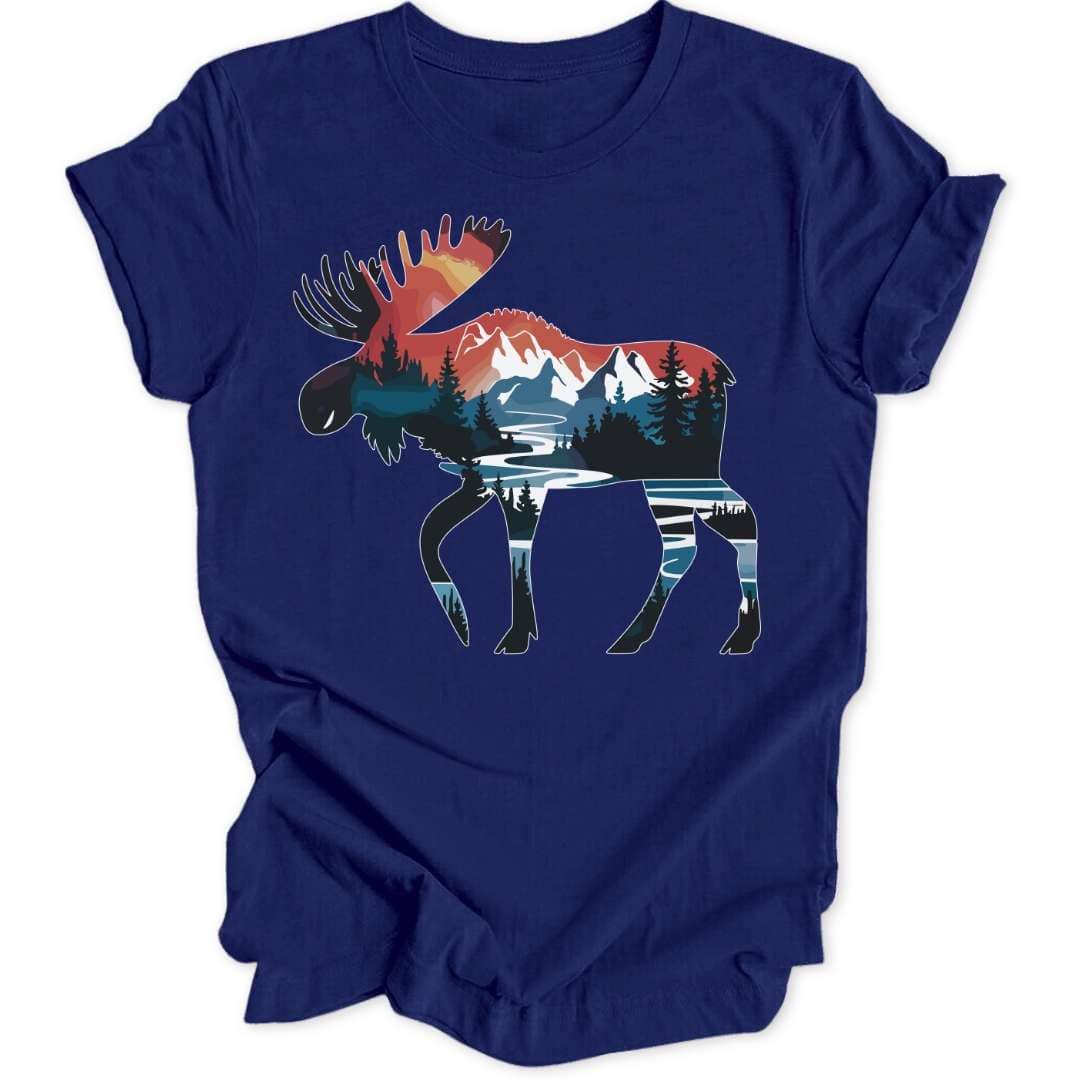 Watercolor Moose Unisex T-Shirt - Wild Spirit