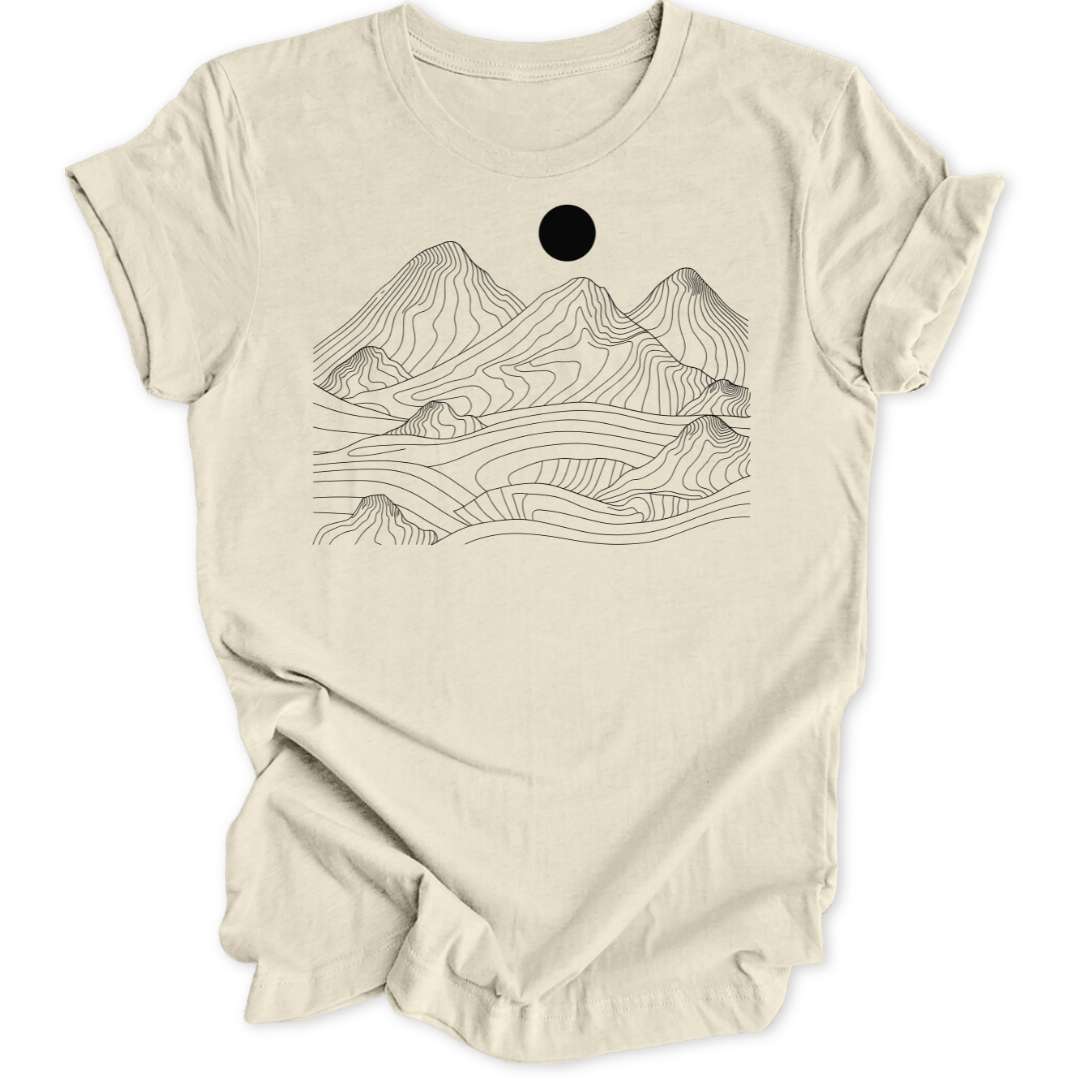 Wavy Mountains T-Shirt T-Shirt Natur / S