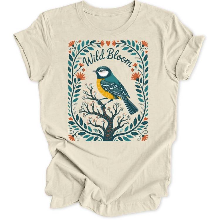 Wild Bloom Bird Unisex T-Shirt - Wild Spirit