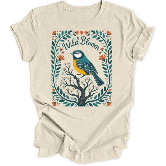 Wild Bloom Bird Unisex T-Shirt - Wild Spirit