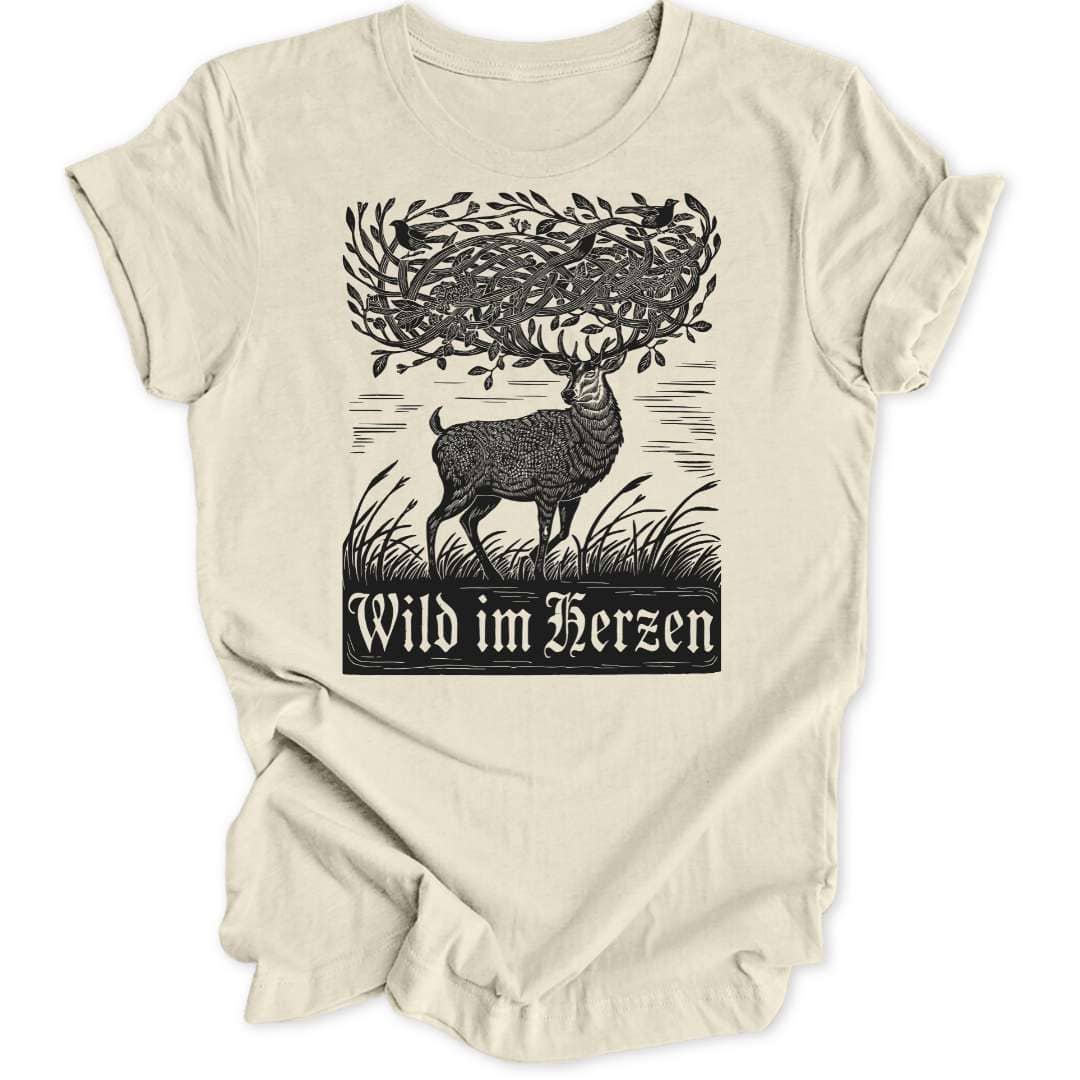 Wild im Herzen Hirsch Unisex T-Shirt - Wild Spirit