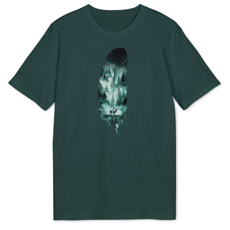 Wild Spirit Feather Bio T-Shirt - Wild Spirit