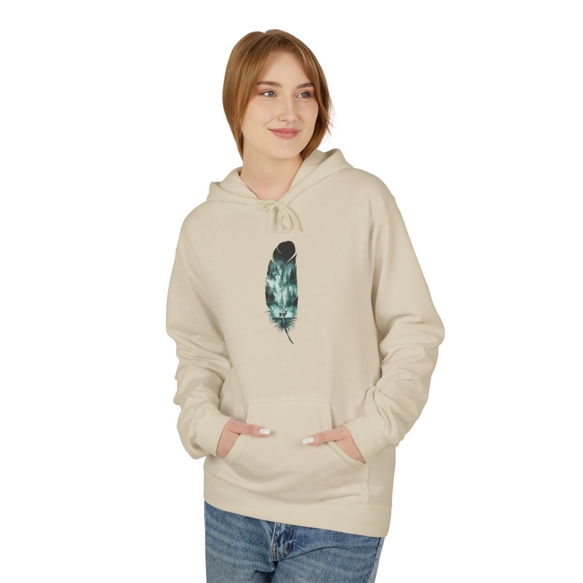 Wild Spirit Feather Unisex Hoodie - Wild Spirit