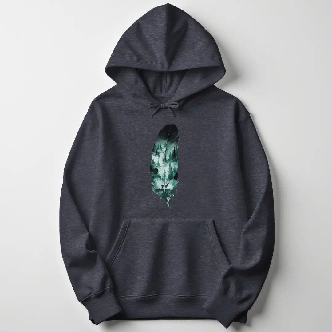 Wild Spirit Feather Unisex Hoodie - Wild Spirit