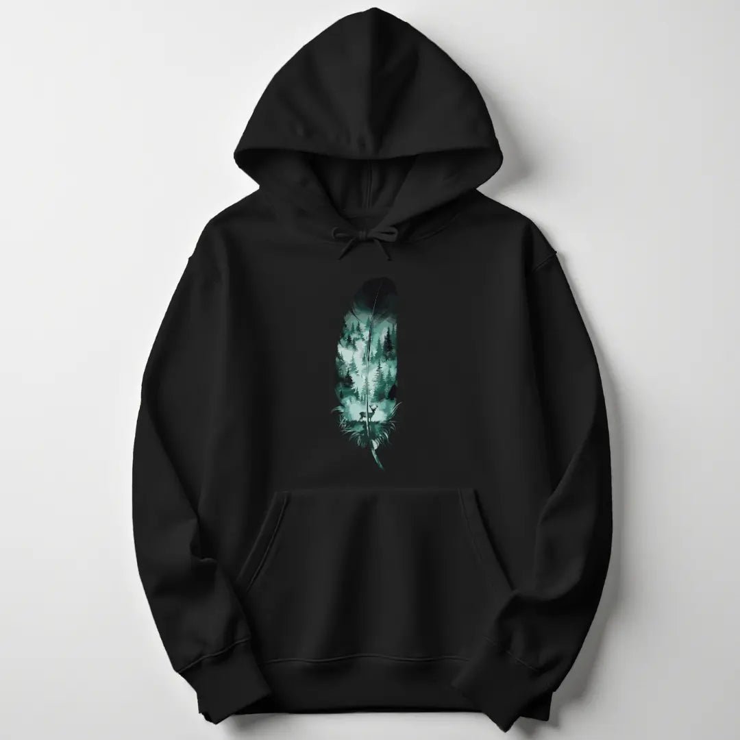 Wild Spirit Feather Unisex Hoodie - Wild Spirit