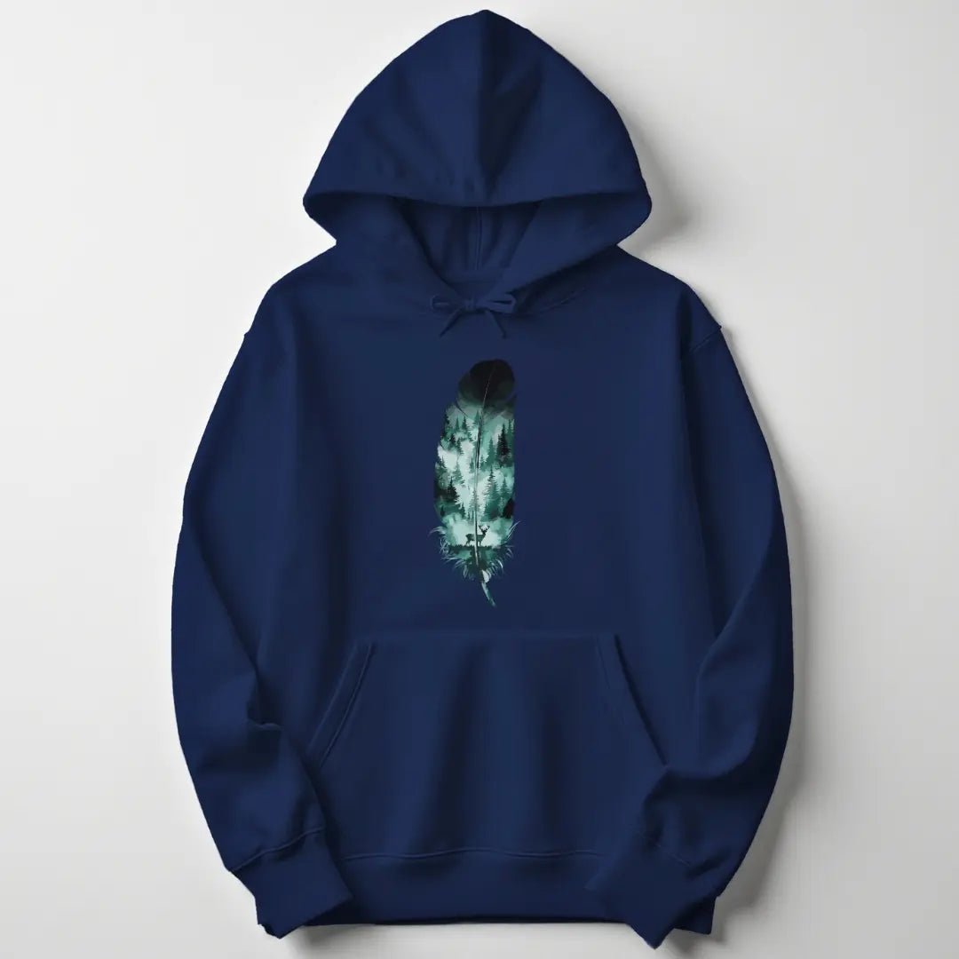 Wild Spirit Feather Unisex Hoodie - Wild Spirit