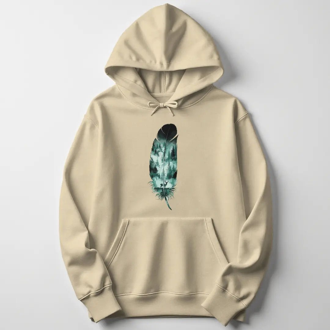 Wild Spirit Feather Unisex Hoodie - Wild Spirit