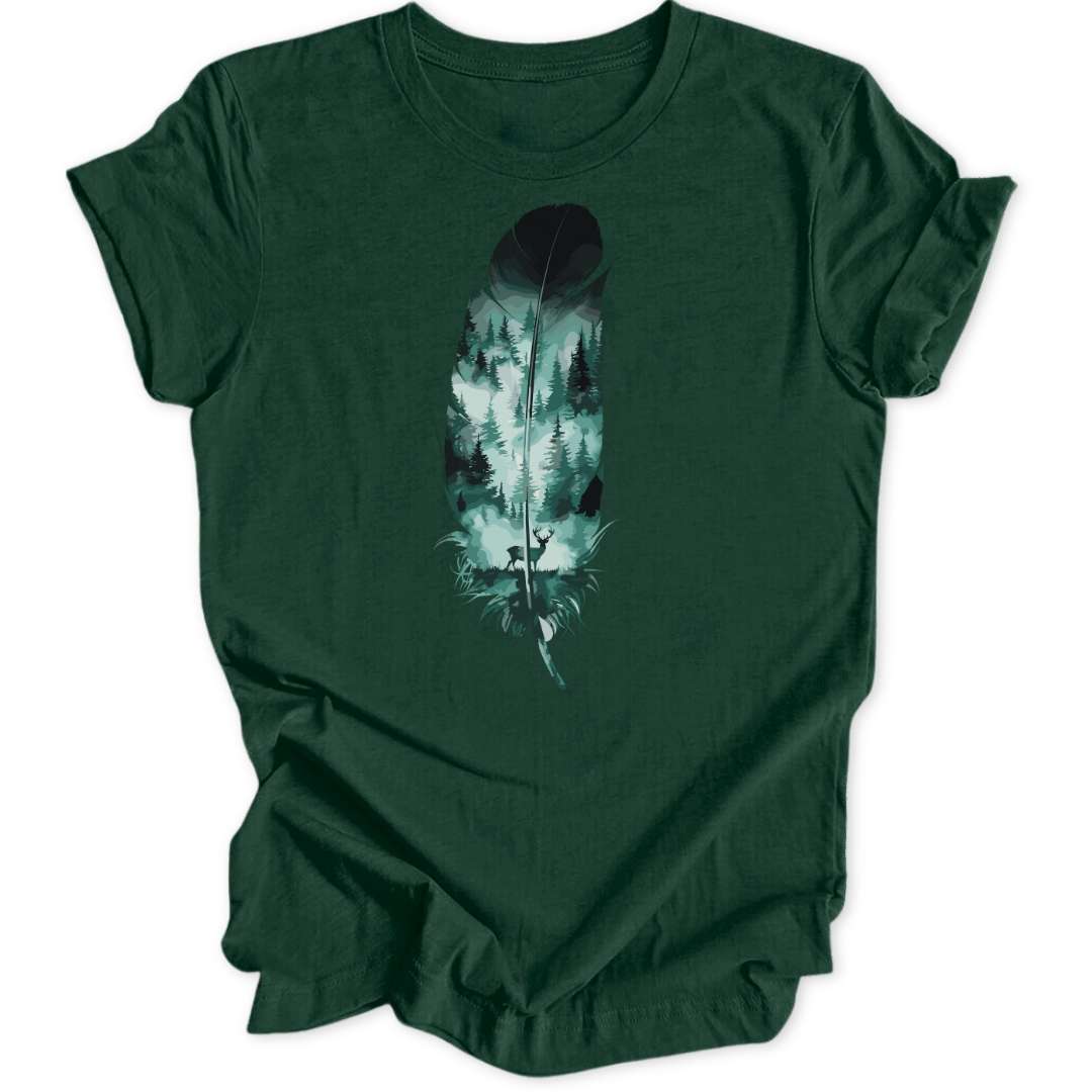 Wild Spirit Feather Unisex T-Shirt - Wild Spirit