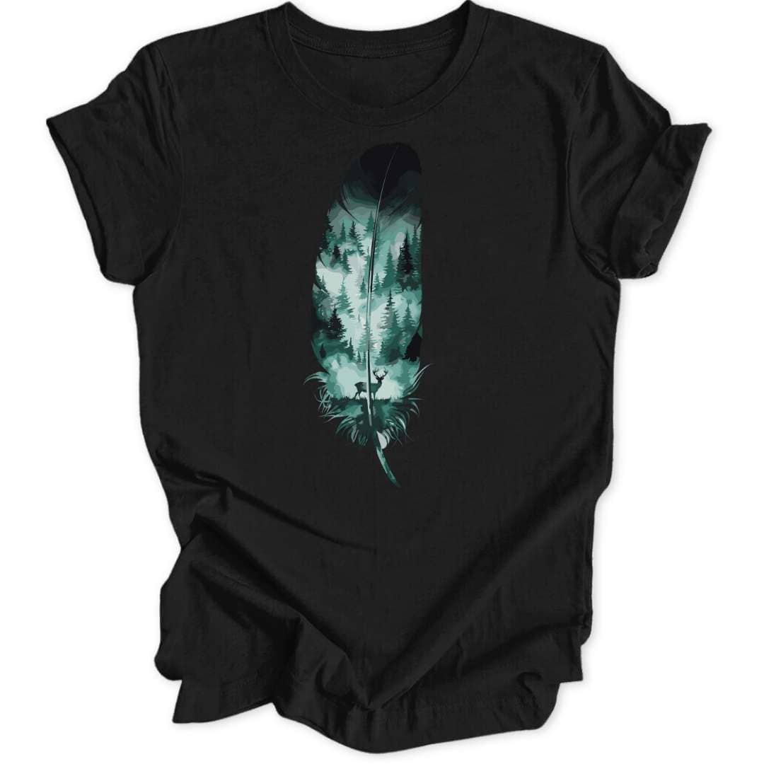 Wild Spirit Feather Unisex T-Shirt - Wild Spirit