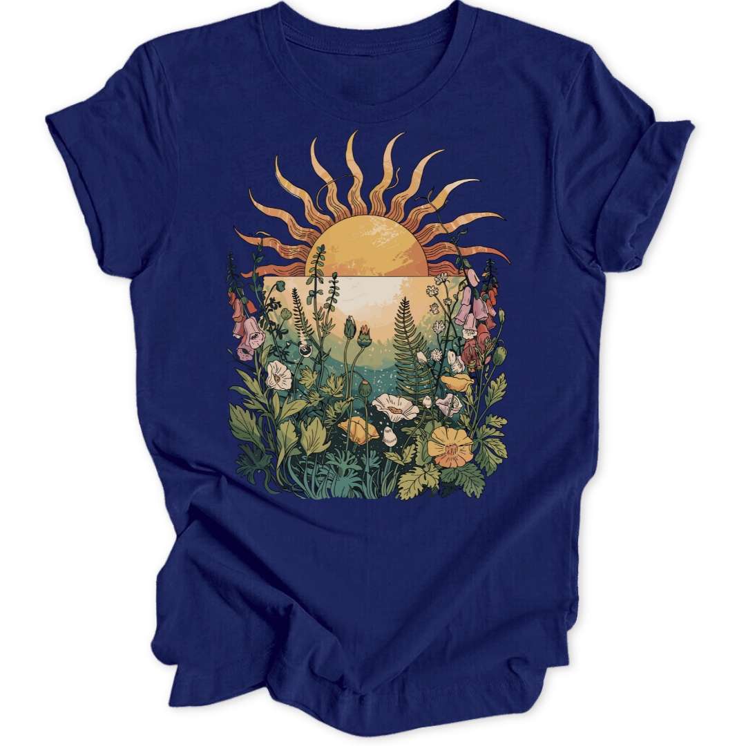 Wild Sun Unisex T-Shirt T-Shirt Navy / S