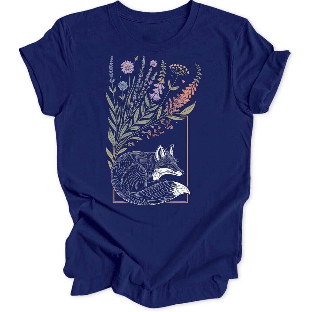 Wild Within Fuchs Unisex T-Shirt T-Shirt Navy / S