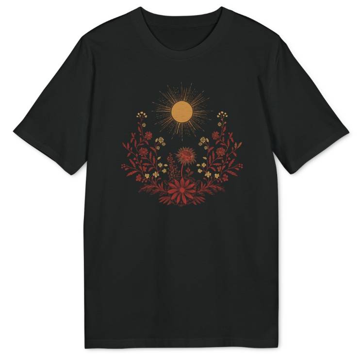 Wildblumen Kranz Bio T-Shirt - Wild Spirit
