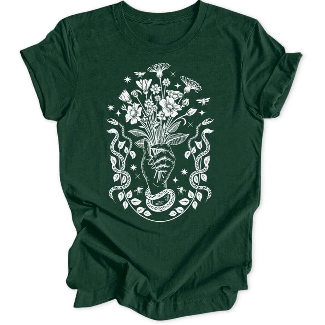 Witchy Vibes T-Shirt T-Shirt Waldgrün / S