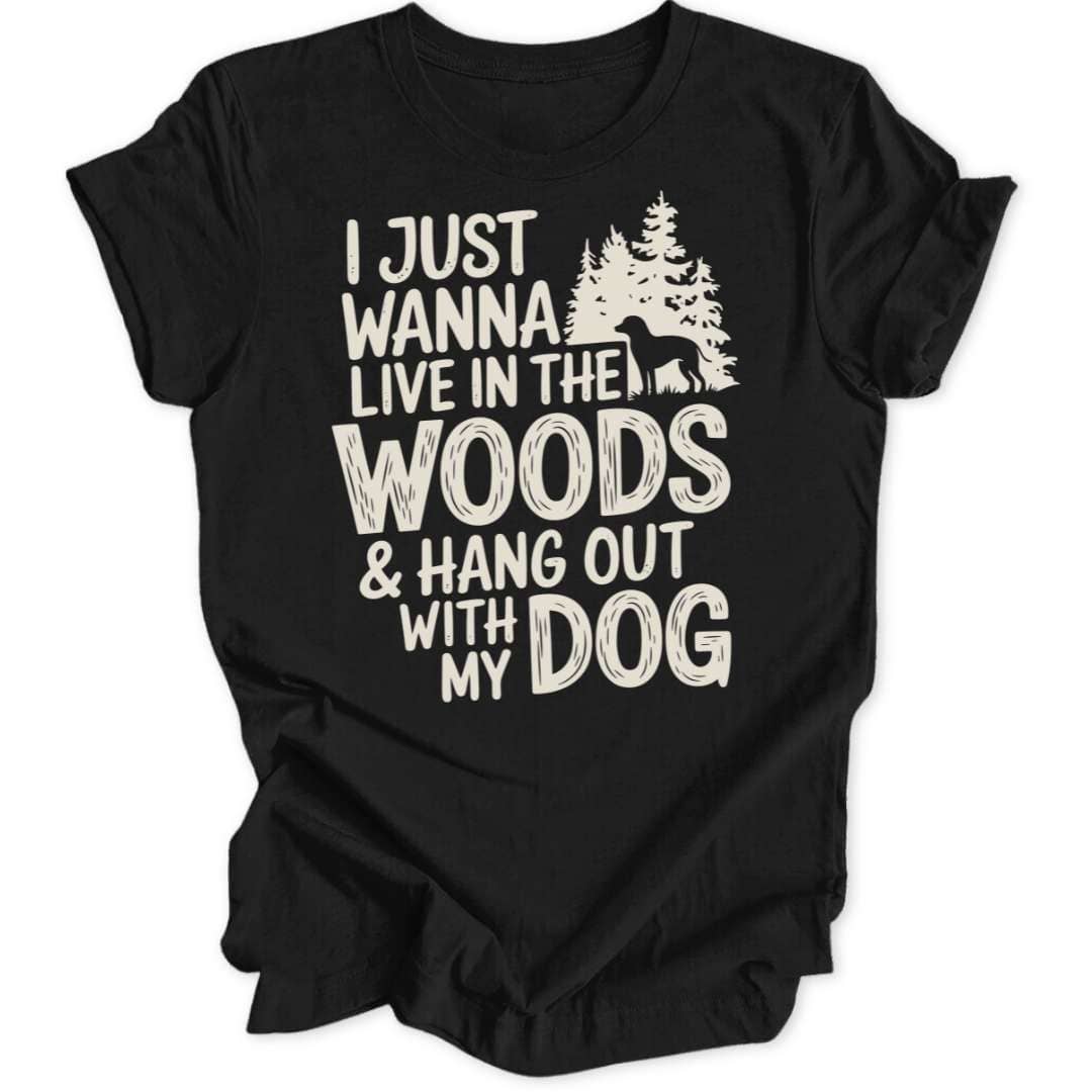 Woods & Dog T-Shirt T-Shirt Schwarz / S