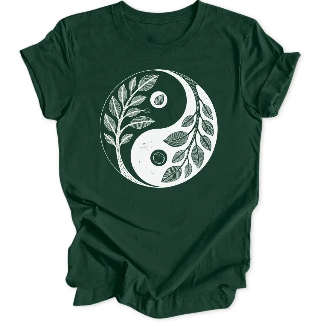 Ying Yang Blätter Unisex T-Shirt - Wild Spirit