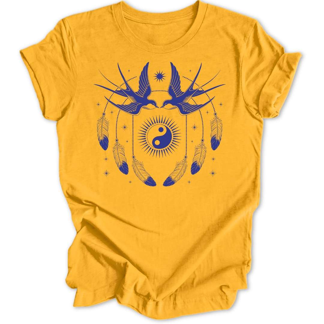 Ying Yang Schwalben Unisex T-Shirt - Wild Spirit