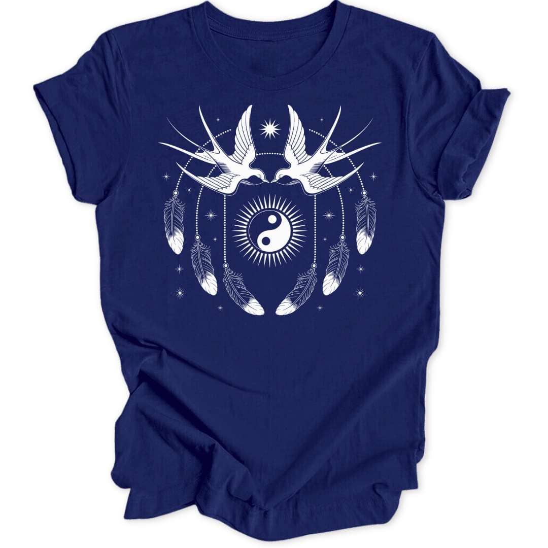 Ying Yang Schwalben Unisex T-Shirt - Wild Spirit